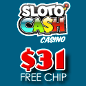 SlotoCash Casino $31 Free Chip for New Players Redeem Coupon: NLN31